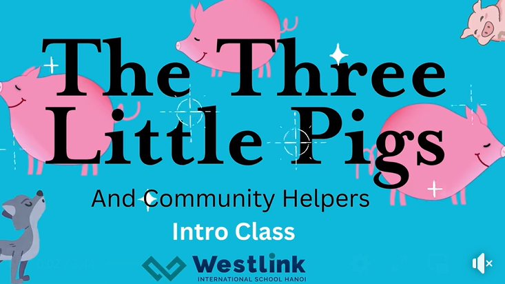 “The 3 Little Pigs” Sketch by our Intro class 🐷🐷🐷