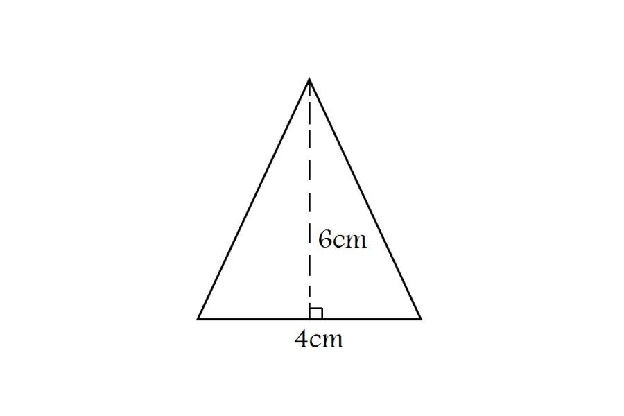 Tìm hiểu công thức tính diện tích hình tam giác cân