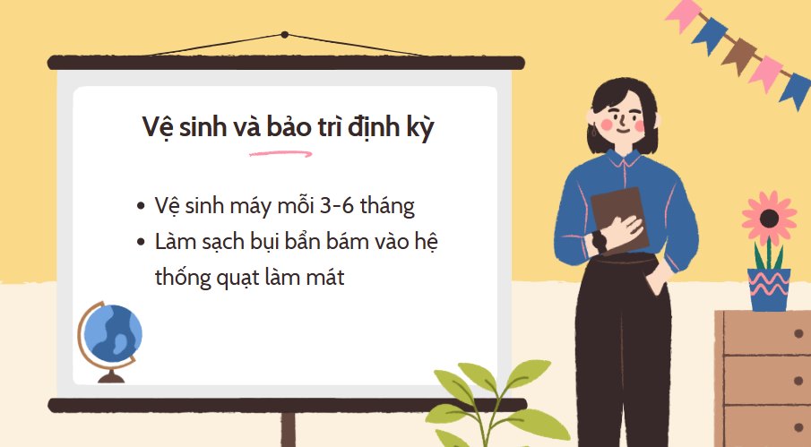 Cách bảo quản và vệ sinh máy chiếu dạy học