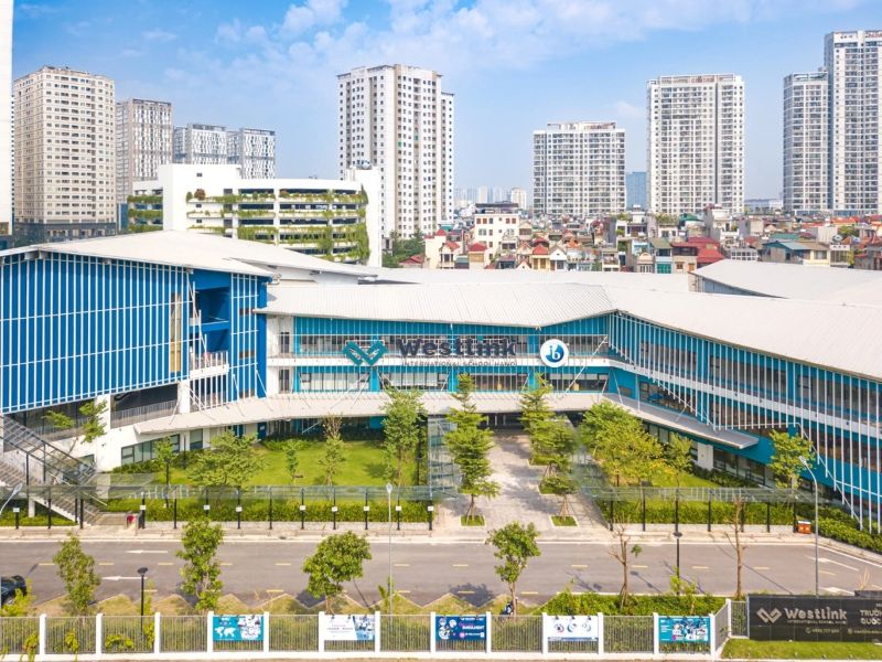 Khuôn viên học tập quy mô lớn của trường Quốc tế Westlink Hà Nội