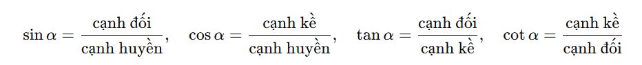 Công thức lượng giác