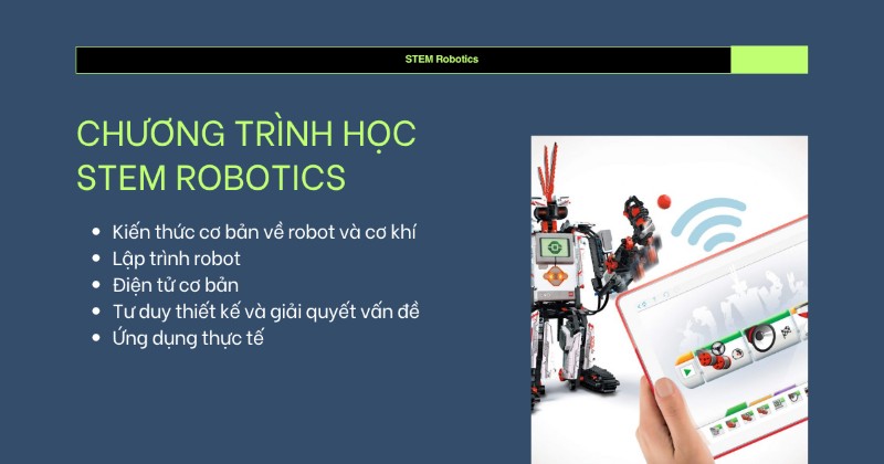Chương trình học STEM Robotics bao gồm những gì?